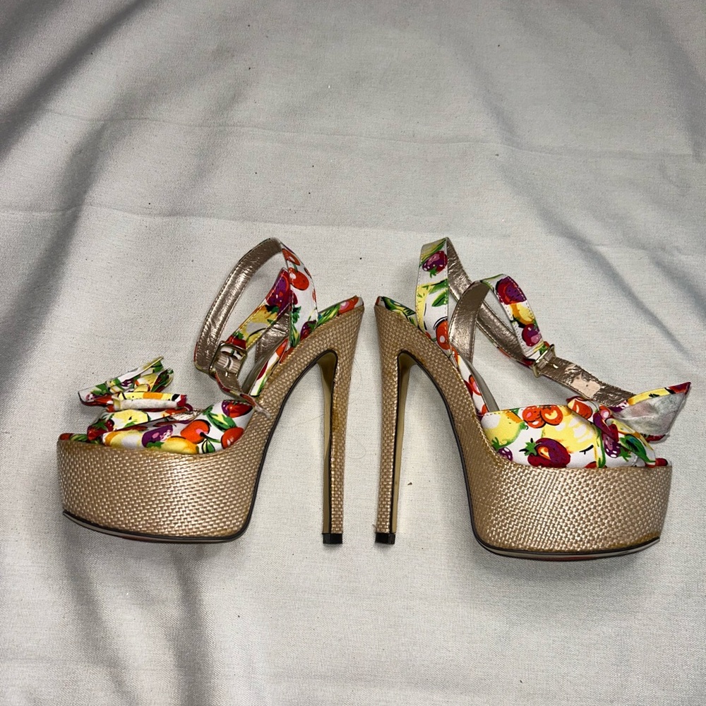 Colorful platform heels - Picture 5 of 6